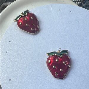 Strawberry Shaped Earrings